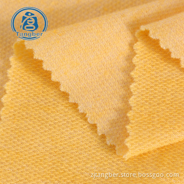 Tissu éponge de coton polyester tricoté de haute qualité